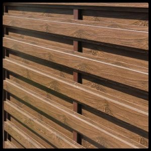 Ламель для забора Ранчо 130 мм / 0,45 мм / РЕМА Темный дуб 0,4 мм