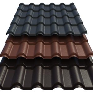 Металлочерепица Ретро Премиум ARVEDI 0,45 MAT RAL 3009 красно-коричневый