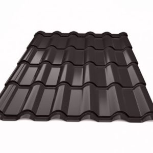 Металлочерепица Ретро Ferrogal 0,4 mm RAL 7016