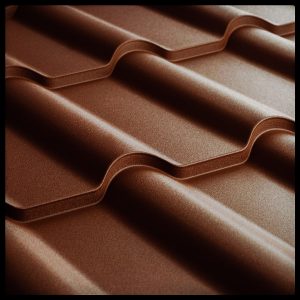 Металлочерепица Ретро U.S.Steel Словакия 0,45 mm PEMA RAL 8017