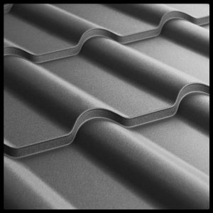 Металлочерепица Ретро U.S.Steel Словакия 0,45 mm PEMA RAL 7024