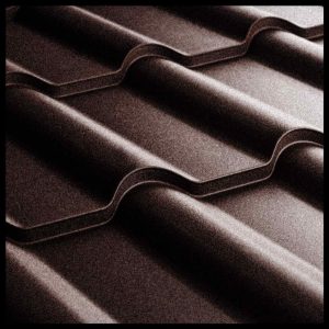 Металлочерепица Ретро U.S.Steel Словакия 0,45 mm PEMA RAL 8019