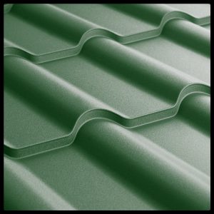 Металлочерепица Ретро U.S.Steel Словакия 0,45 mm PEMA RAL 6005