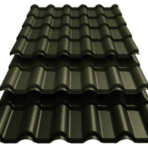 Металлочерепица Ретро U.S.Steel Словакия 0,45 mm PE Ral 6020