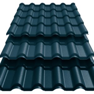 Металлочерепица Ретро U.S.Steel Словакия 0,45 mm PE Ral 7024