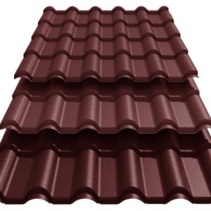 Металлочерепица Ретро U.S.Steel Словакия 0,45 mm PE RAL 8017