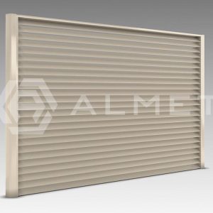 Металлический секционный забор-жалюзи 0,45 мм "Алмет" RAL