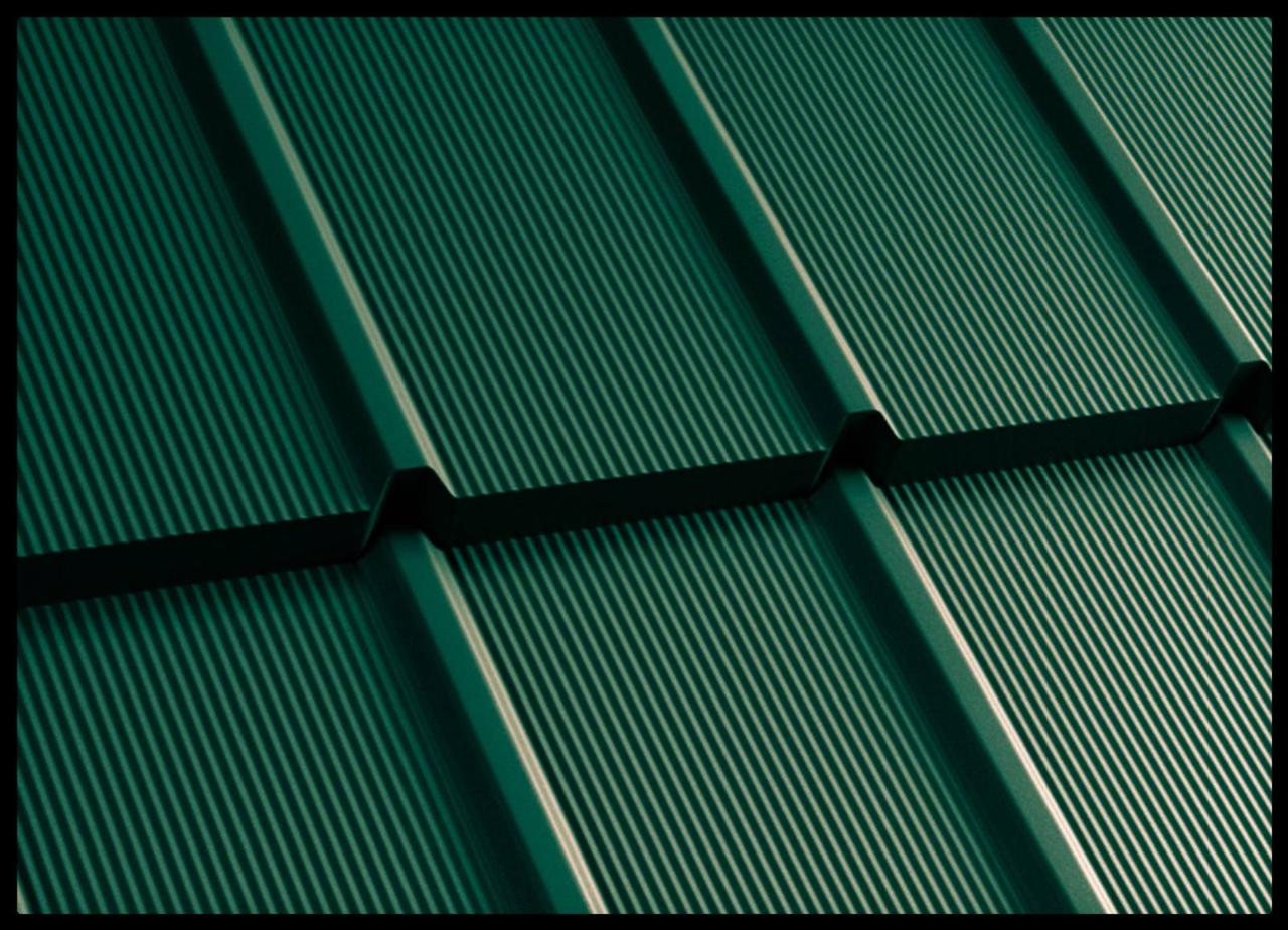 Модульная черепица — TIGRA (0.803 м.кв) РЕМА RAL 6005