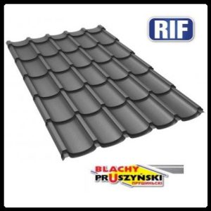 Металлочерепица RIF (Риф) Прушински 0,5 RAL 9005