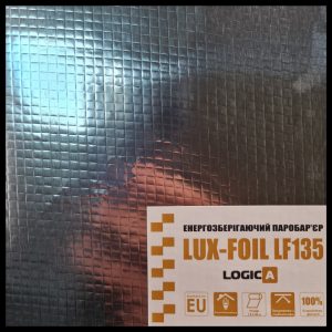 Фольгированная двухсторонняя пароизоляция LOGIC-A LUX FOIL DUO 135