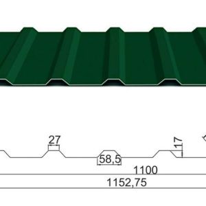 Профнастил ПК 20 0,35 мм Алмет RAL