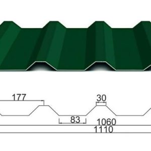 Профнастил НС 35 0,43 мм Алмет RAL