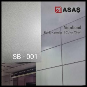 Интерьерные композитные панели ТМ - Signbond 3 мм SB-001 Серебро