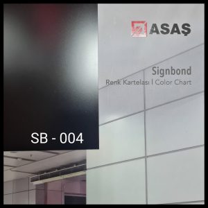 Интерьерные композитные панели ТМ - Signbond 3 мм SB-004 Черный