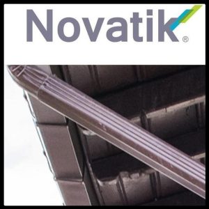 Труба водосток - Novatik Quadra 125/80/50 мм / 4 м