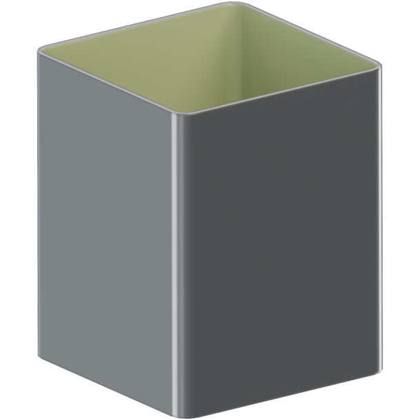 Квадратная труба водостока 80*80 mm / TM KROP / (3 м)