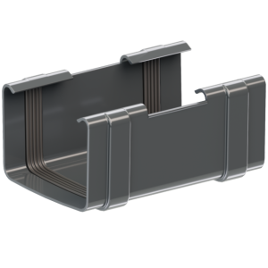 Соединитель квадратного желоба водостока 135 mm / TM KROP