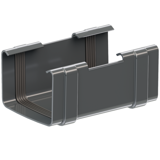 Соединитель квадратного желоба водостока 135 mm / TM KROP