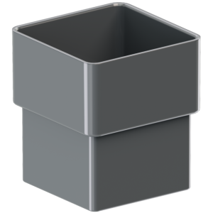 Муфта трубы квадратного водостока 80*80 mm / TM KROP