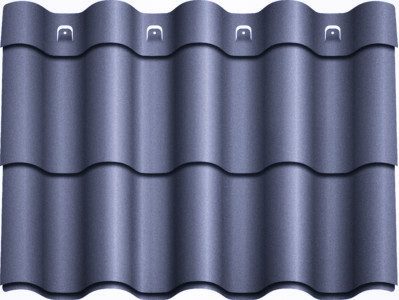 Металлочерепица Агат "Z-lock" Модульная 0,5 RAL 7024