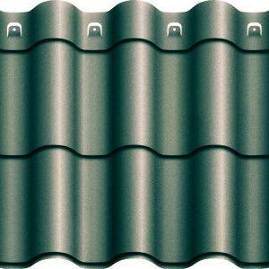 Металлочерепица Агат "Z-lock" Модульная 0,5 RAL 6005