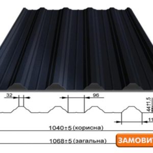 Профнстил Н-44 Астра 0.42 мм PolySteel / PE / RAL