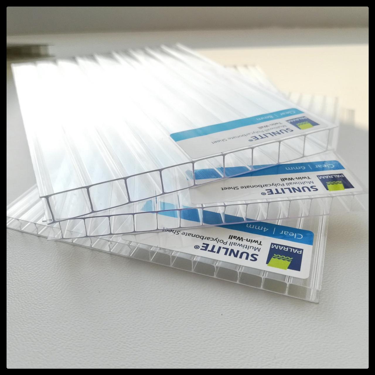 Сотовый поликарбонат Sunlite ТМ "PALRAM" / мм 6