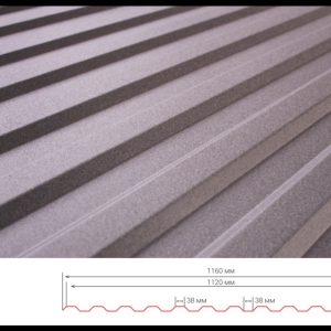 Профнастил Т-12 0,45 мм RAL 8004