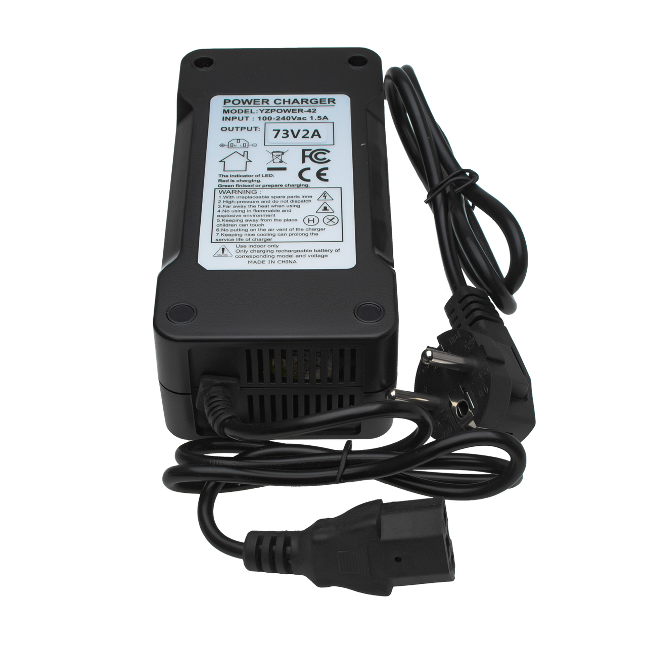 Зарядний пристрій для акумуляторів LiFePO4 60V (73V)-2A-120W — изображение 2