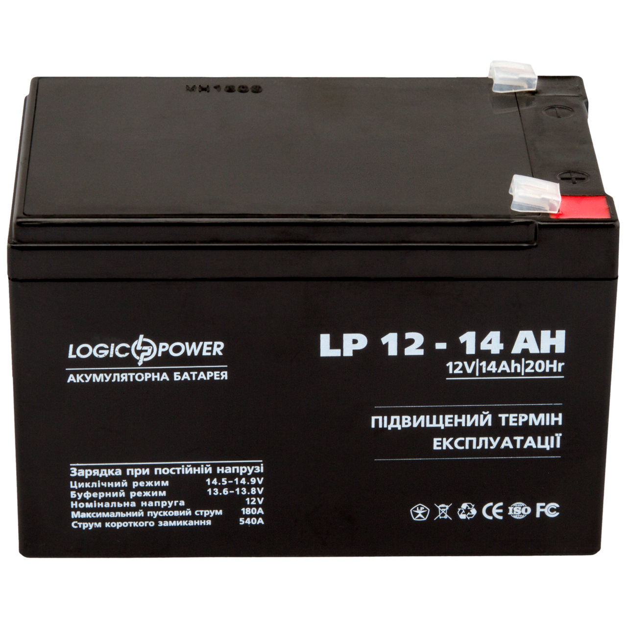 Акумулятор AGM LP 12V - 14 Ah Silver — изображение 2