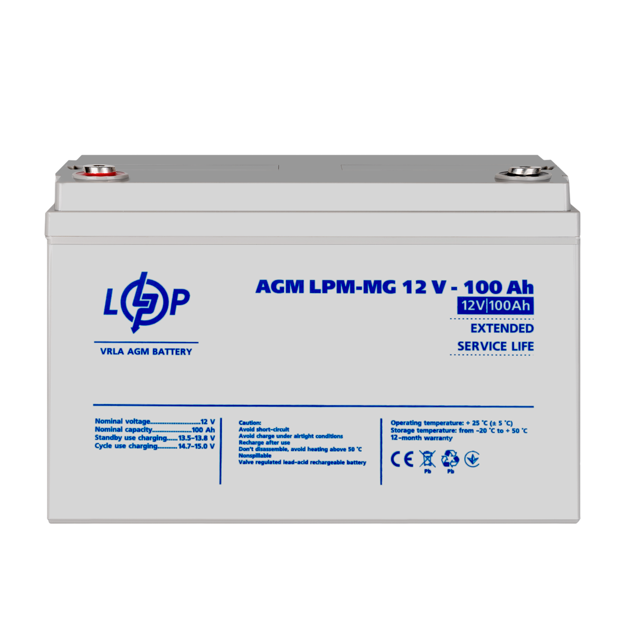 Акумулятор мультигелевий LPM-MG 12V - 100 Ah — изображение 2