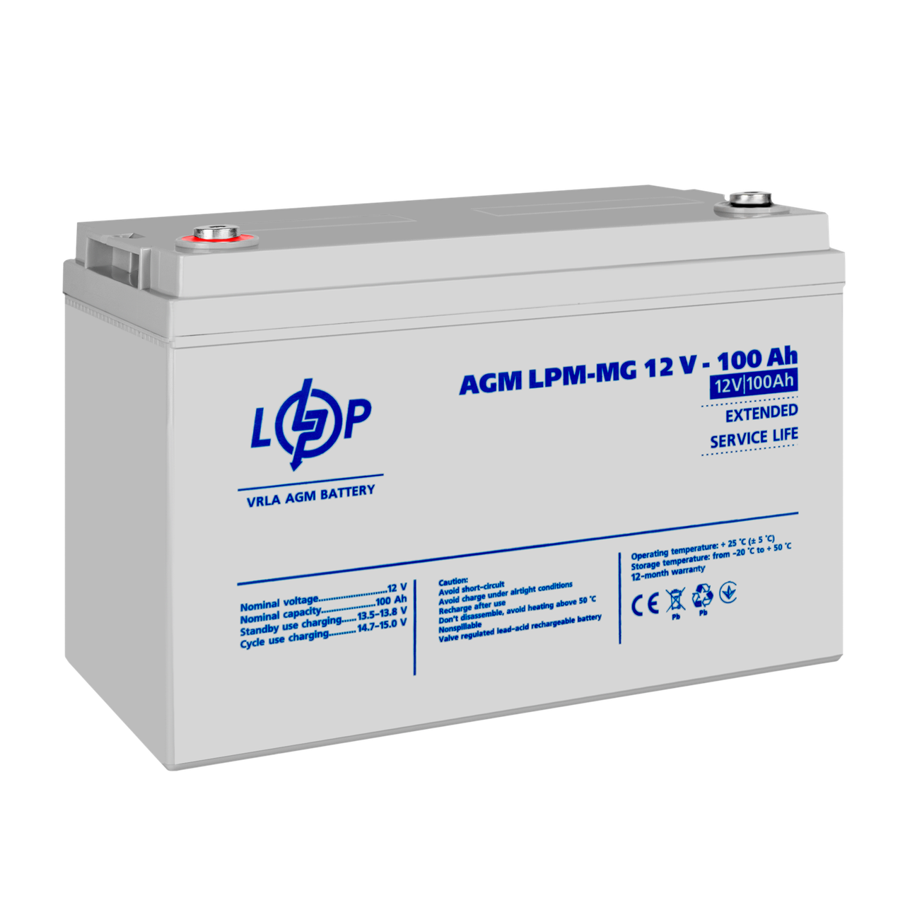 Акумулятор мультигелевий LPM-MG 12V - 100 Ah — изображение 4