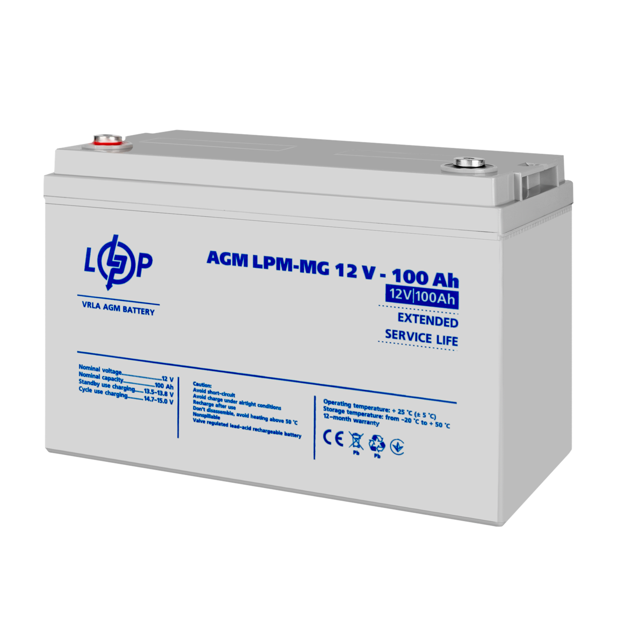 Акумулятор мультигелевий LPM-MG 12V - 100 Ah — изображение 3