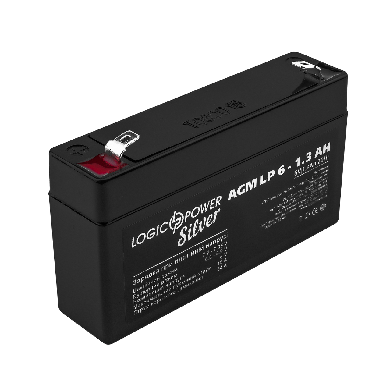 Акумулятор AGM LP 6V - 1.3 Ah Silver