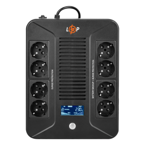 Лінійно-інтерактивне ДБЖ LogicPower LP-600VA-8PS (360 Вт)