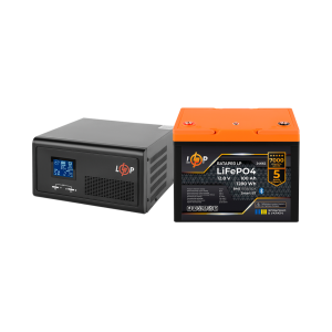 Комплект резервного живлення LP(LogicPower) ДБЖ + літієва (LiFePO4) батарея (UPS В1500 + АКБ LiFePO4 1280W)