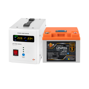 Комплект резервного живлення LP(LogicPower) ДБЖ + літієва (LiFePO4) батарея (UPS В500 + АКБ LiFePO4 640W)