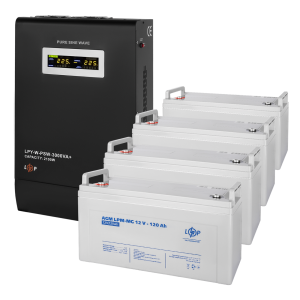 Комплект резервного живлення LP (LogicPower) ДБЖ + мультигелева батарея (UPS W3000 + АКБ MG 5760Wh)