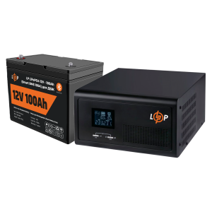 Комплект резервного живлення для котла LP (LogicPower) ДБЖ + літієва (LiFePO4) батарея (UPS 430VA + АКБ LiFePO4 1280W)