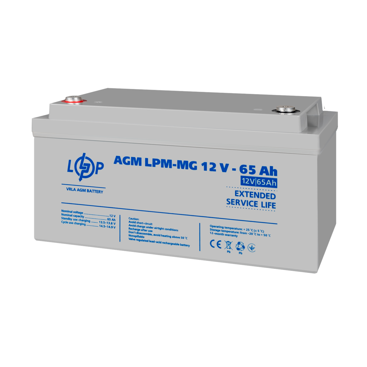 Акумулятор мультигелевий LPM-MG 12V - 65 Ah — изображение 3