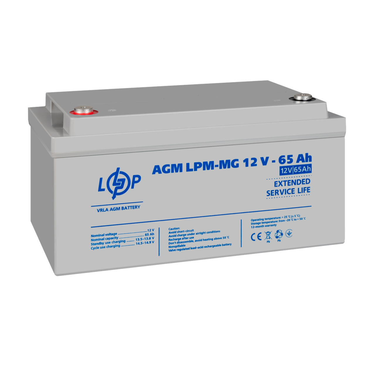 Акумулятор мультигелевий LPM-MG 12V - 65 Ah — изображение 4