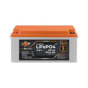 Акумулятор LP LiFePO4 12V-230 Ah (BMS 150A/75A) пластик для ДБЖ