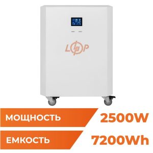 Система резервного живлення LP Autonomic Power FW 2500W (АКБ 7200Wh) Білий глянець