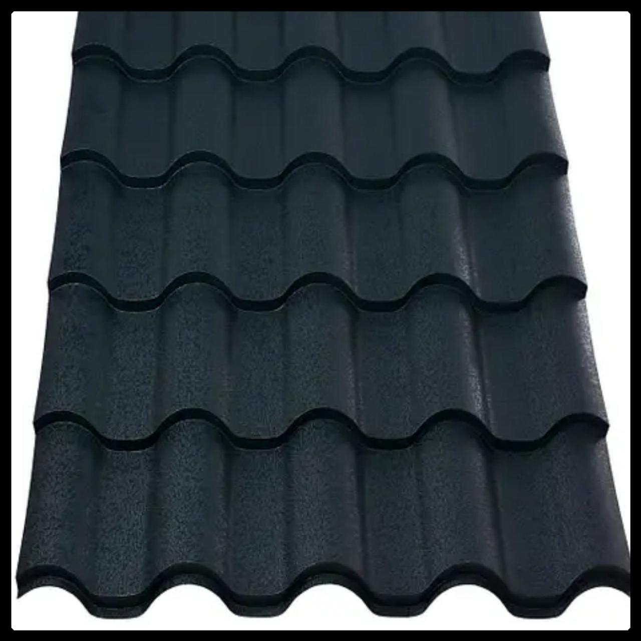 Металлочерепица Интегра 0,5 мм RAL 9005 черный