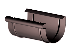 Соединитель желоба водосточного ПВХ Gamrat Ø100 (Система 100/90)