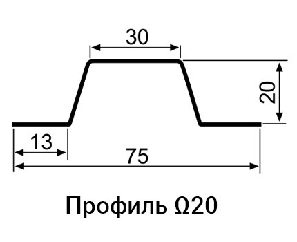 Профіль Омега-20 (13х20х30х20х13x1,00) — изображение 3